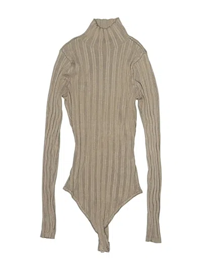 Pre-owned Abercrombie & Fitch Bodysuit In Tan