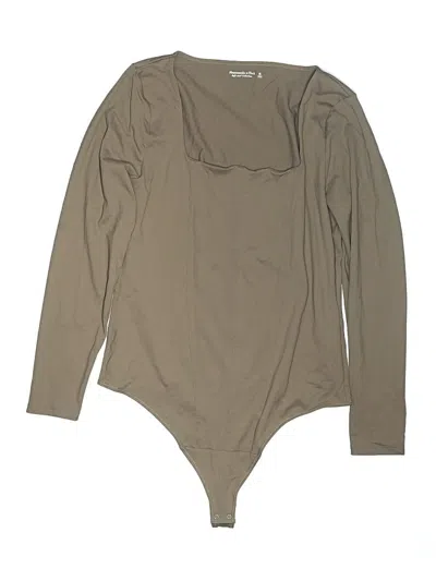 Pre-owned Abercrombie & Fitch Bodysuit In Tan