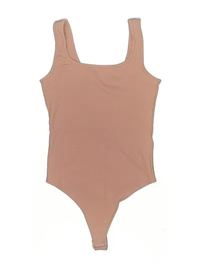 Pre-owned Abercrombie & Fitch Bodysuit In Tan