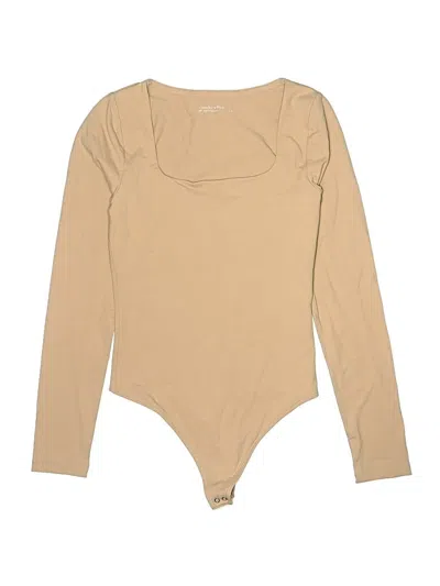 Pre-owned Abercrombie & Fitch Bodysuit In Tan