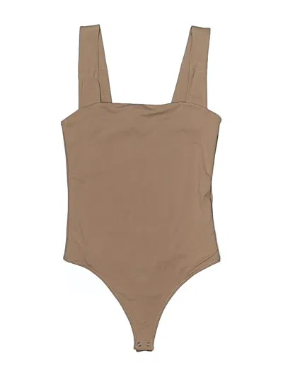 Pre-owned Abercrombie & Fitch Bodysuit In Tan