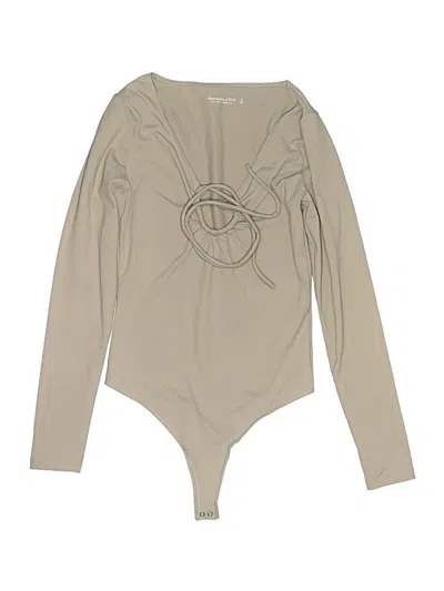 Pre-owned Abercrombie & Fitch Bodysuit In Tan