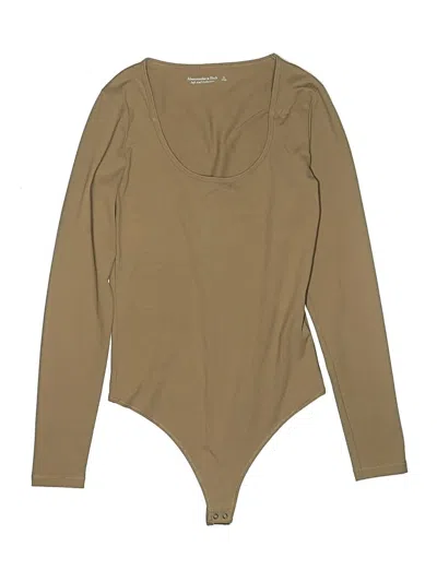 Pre-owned Abercrombie & Fitch Bodysuit In Tan