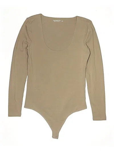 Pre-owned Abercrombie & Fitch Bodysuit In Tan