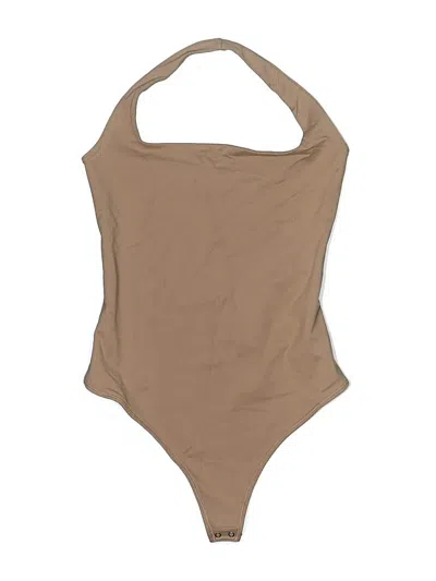 Pre-owned Abercrombie & Fitch Bodysuit In Tan