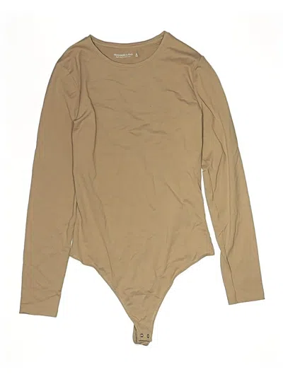 Pre-owned Abercrombie & Fitch Bodysuit In Tan