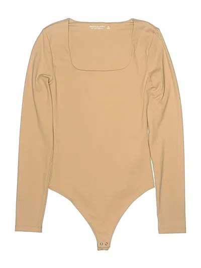 Pre-owned Abercrombie & Fitch Bodysuit In Tan