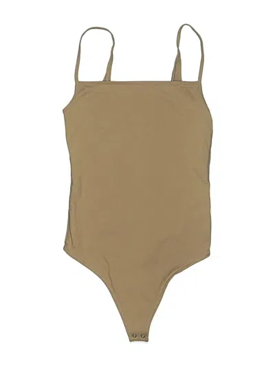 Pre-owned Abercrombie & Fitch Bodysuit In Tan