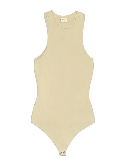 Pre-owned Abercrombie & Fitch Bodysuit In Tan