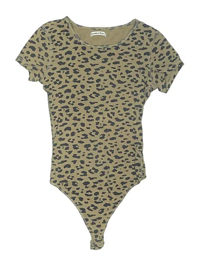 Pre-owned Abercrombie & Fitch Bodysuit In Tan