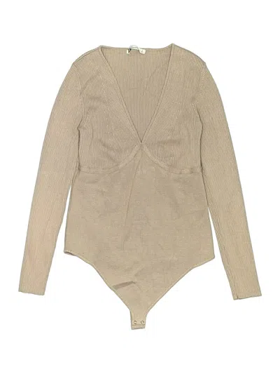 Pre-owned Abercrombie & Fitch Bodysuit In Tan