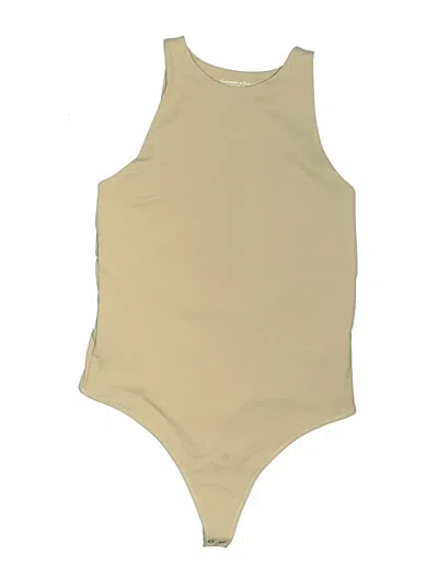 Pre-owned Abercrombie & Fitch Bodysuit In Tan