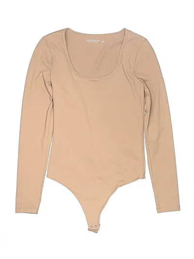 Pre-owned Abercrombie & Fitch Bodysuit In Tan