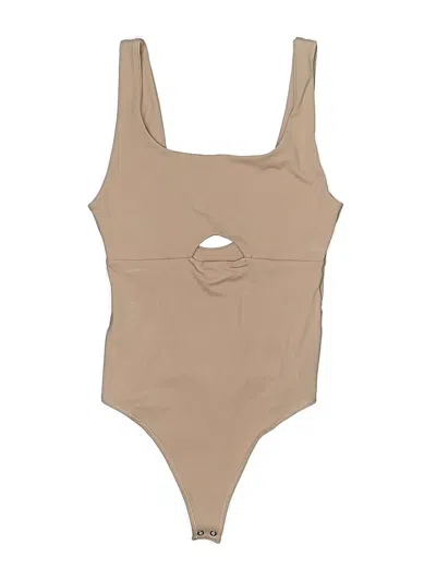 Pre-owned Abercrombie & Fitch Bodysuit In Tan
