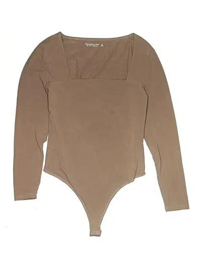 Pre-owned Abercrombie & Fitch Bodysuit In Tan