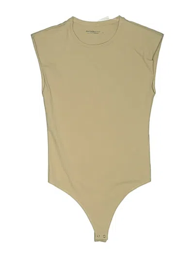 Pre-owned Abercrombie & Fitch Bodysuit In Tan