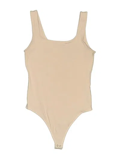 Pre-owned Abercrombie & Fitch Bodysuit In Tan