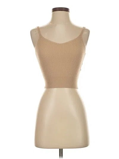 Pre-owned Abercrombie & Fitch Bodysuit In Tan