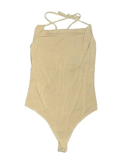 Pre-owned Abercrombie & Fitch Bodysuit In Tan