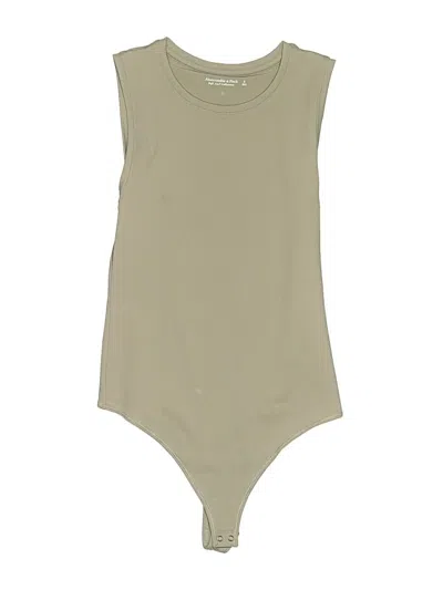 Pre-owned Abercrombie & Fitch Bodysuit In Tan