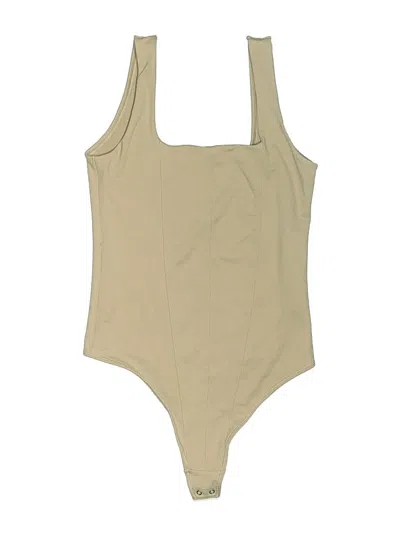 Pre-owned Abercrombie & Fitch Bodysuit In Tan