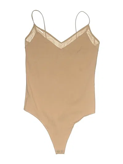 Pre-owned Abercrombie & Fitch Bodysuit In Tan
