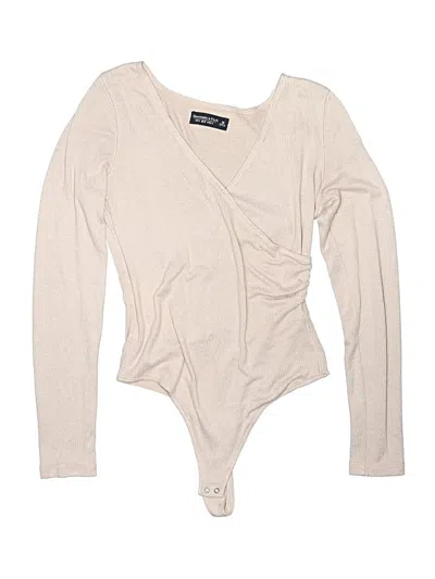 Pre-owned Abercrombie & Fitch Bodysuit In Tan