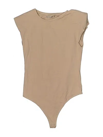 Pre-owned Abercrombie & Fitch Bodysuit In Tan