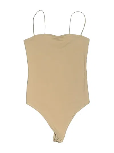 Pre-owned Abercrombie & Fitch Bodysuit In Tan