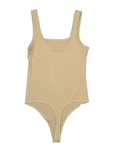Pre-owned Abercrombie & Fitch Bodysuit In Tan