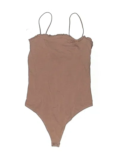 Pre-owned Abercrombie & Fitch Bodysuit In Tan