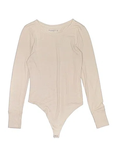 Pre-owned Abercrombie & Fitch Bodysuit In Tan