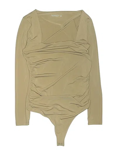 Pre-owned Abercrombie & Fitch Bodysuit In Tan