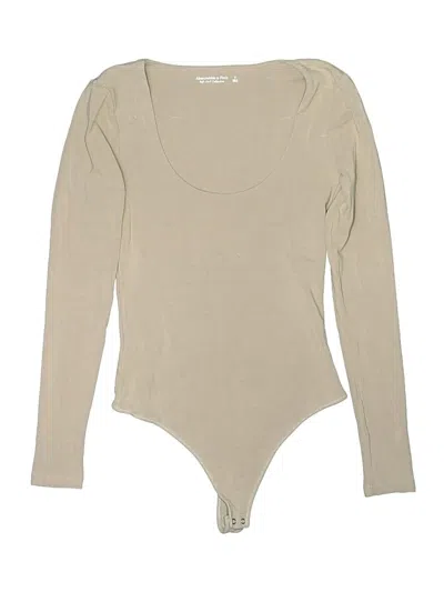 Pre-owned Abercrombie & Fitch Bodysuit In Tan