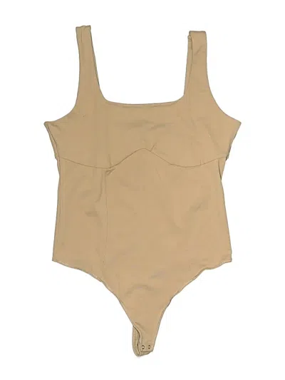 Pre-owned Abercrombie & Fitch Bodysuit In Tan