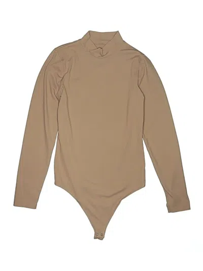 Pre-owned Abercrombie & Fitch Bodysuit In Tan