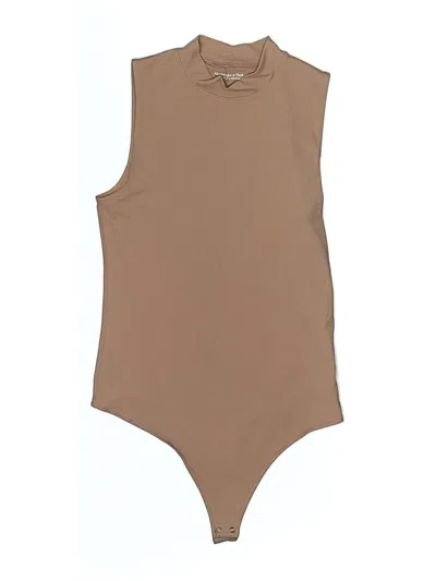 Pre-owned Abercrombie & Fitch Bodysuit In Tan