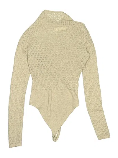 Pre-owned Abercrombie & Fitch Bodysuit In Tan