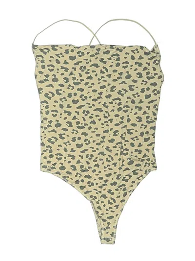 Pre-owned Abercrombie & Fitch Bodysuit In Tan