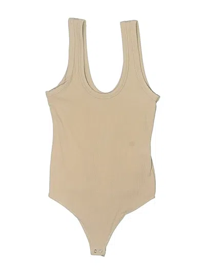 Pre-owned Abercrombie & Fitch Bodysuit In Tan
