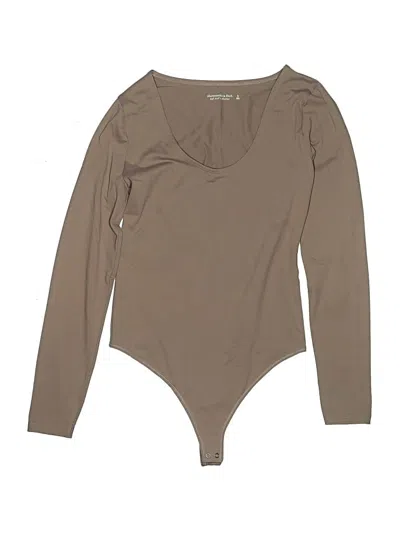 Pre-owned Abercrombie & Fitch Bodysuit In Tan