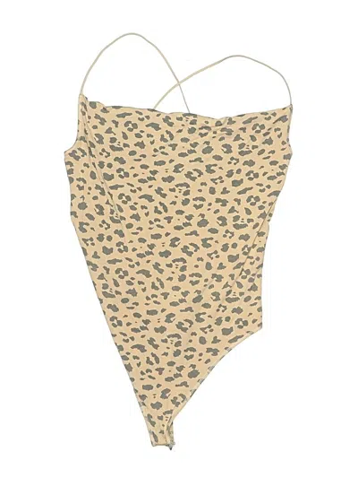 Pre-owned Abercrombie & Fitch Bodysuit In Tan
