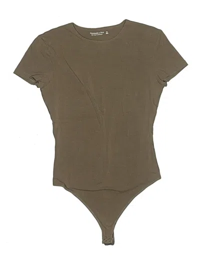 Pre-owned Abercrombie & Fitch Bodysuit In Tan