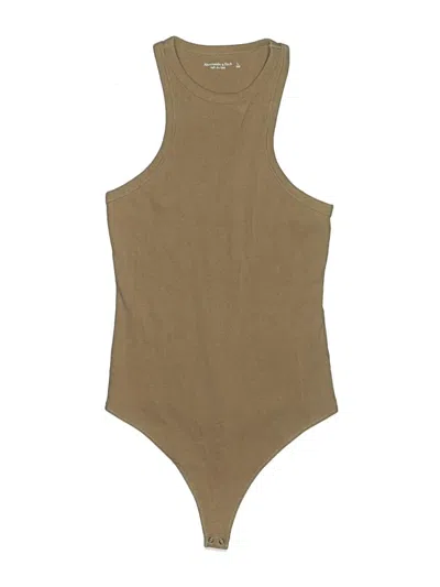 Pre-owned Abercrombie & Fitch Bodysuit In Tan