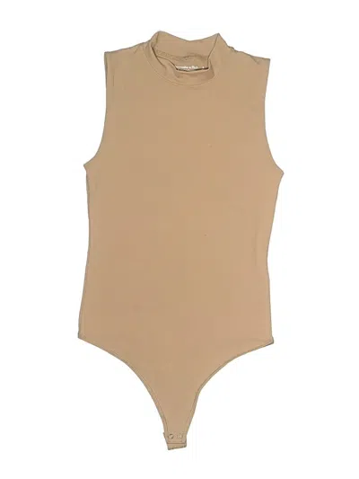 Pre-owned Abercrombie & Fitch Bodysuit In Tan