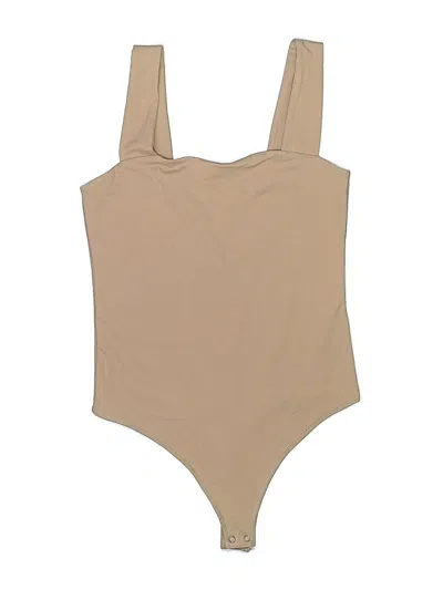 Pre-owned Abercrombie & Fitch Bodysuit In Tan