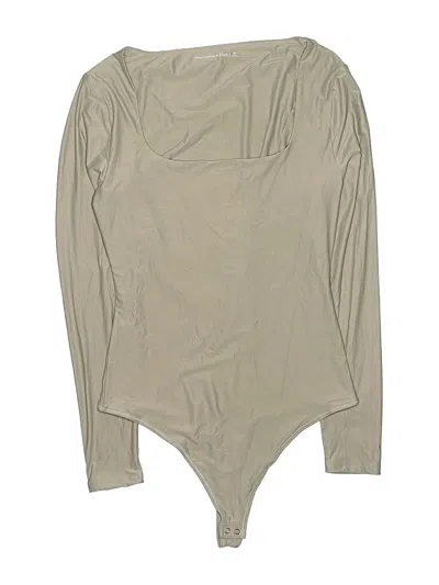Pre-owned Abercrombie & Fitch Bodysuit In Tan
