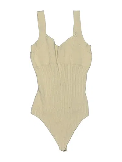 Pre-owned Abercrombie & Fitch Bodysuit In Tan