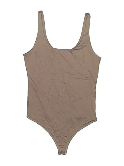 Pre-owned Abercrombie & Fitch Bodysuit In Tan
