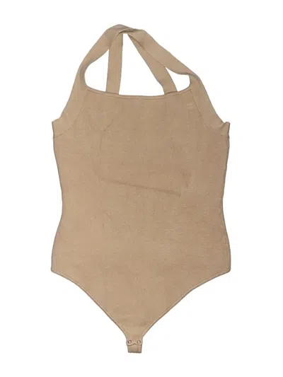 Pre-owned Abercrombie & Fitch Bodysuit In Tan